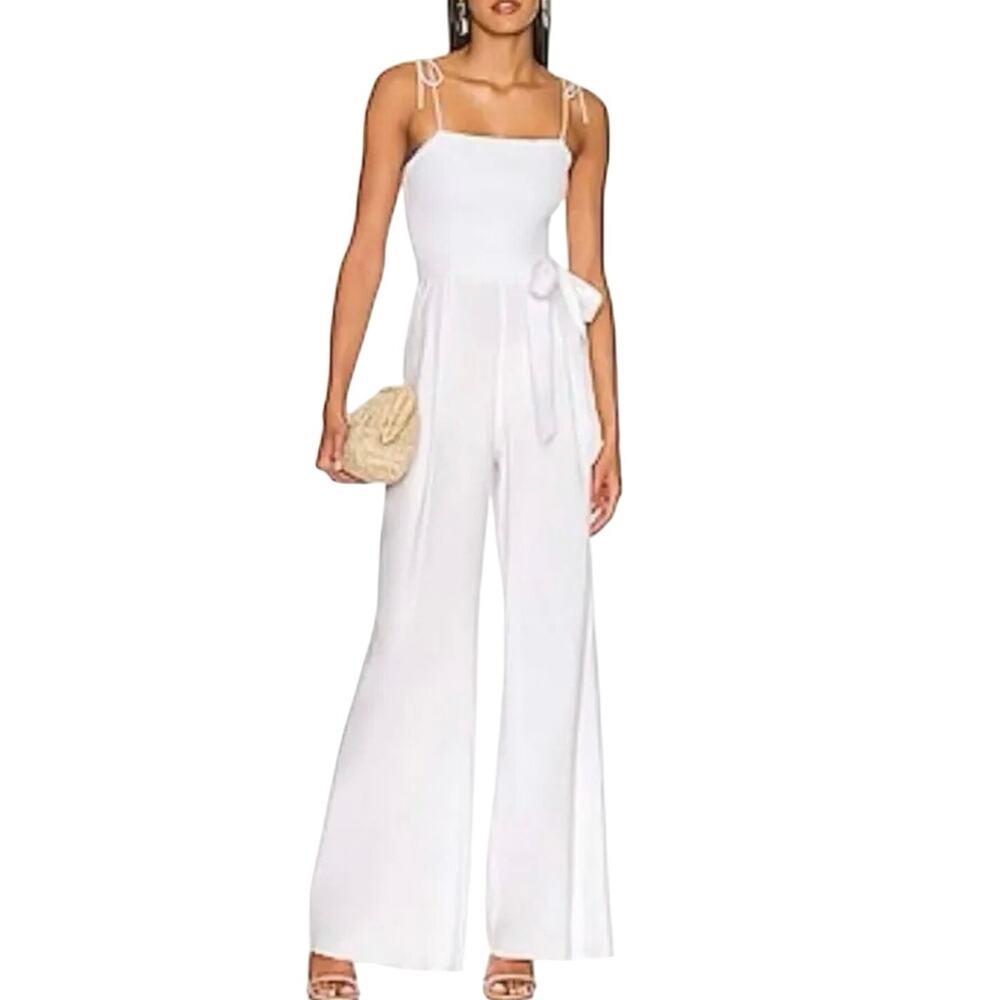 ALICE + OLIVIA Bebe Smocked Bustier Jumpsuit Size 0 / Euro 30 MSRP $495